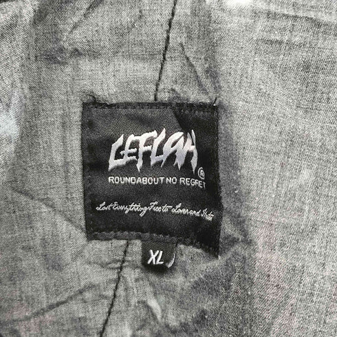 レフラー Leflah タイダイ キャンバス カーゴ バギーパンツ メンズ JPN:XL