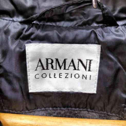 アルマーニコレツィオーニ ARMANI COLLEZIONI グースダウン100 ライダース型 ダウンジャケット メンズ EUR:50
