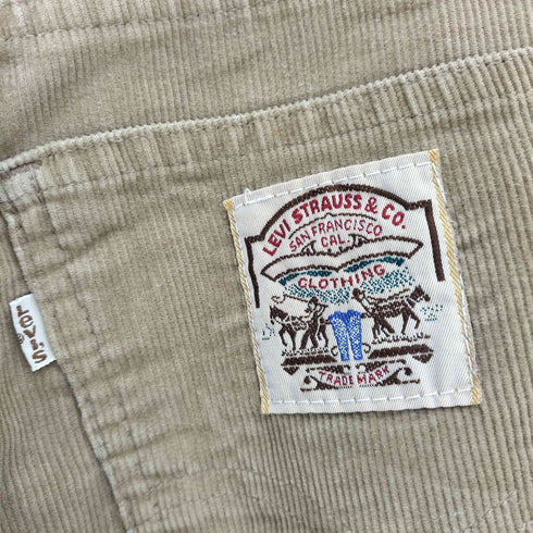 リーバイス Levis 70~80s 42ロケットTALON 細畝 コーデュロイパンツ メンズ
