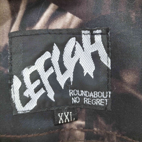 レフラー Leflah ひまわり柄 コットンツイル オープンカラーシャツ メンズ JPN:XXL