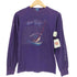 オーシャンパシフィック Ocean Pacific 80s USA製 裾シングルステッチ ウインドサーフィン 袖プリント クルーネック 長袖Tシャツ レディース import:S