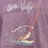 オーシャンパシフィック Ocean Pacific 80s USA製 裾シングルステッチ ウインドサーフィン 袖プリント クルーネック 長袖Tシャツ レディース import:S