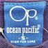 オーシャンパシフィック Ocean Pacific 80s USA製 裾シングルステッチ ウインドサーフィン 袖プリント クルーネック 長袖Tシャツ レディース import:S