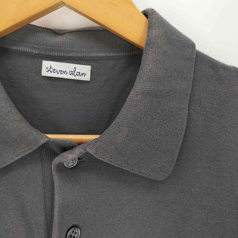 スティーブンアラン Steven Alan 60ハイツイスト ショートスリーブニットポロシャツ メンズ L
