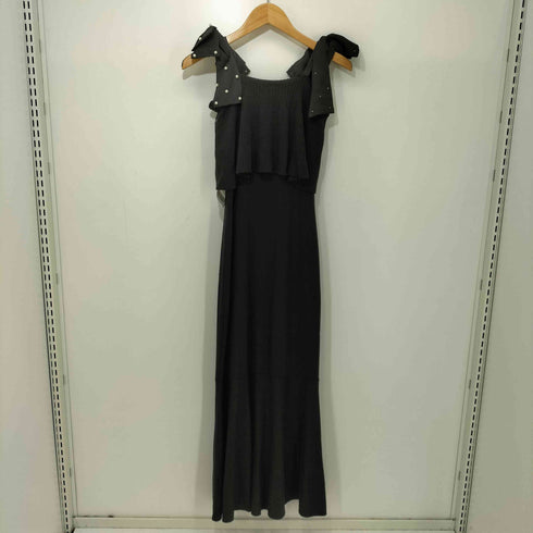 ロイヤルパーティー ROYAL PARTY 24SS パールリボンオフショルマーメイドニットワンピース レディース FREE