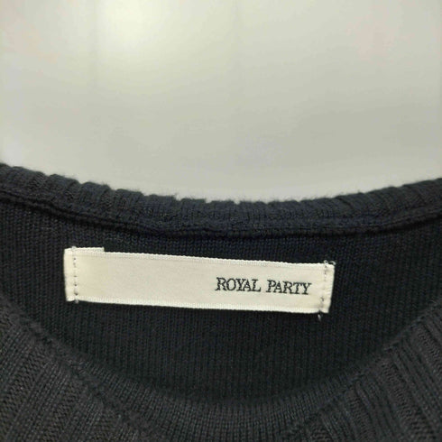 ロイヤルパーティー ROYAL PARTY 24SS パールリボンオフショルマーメイドニットワンピース レディース FREE