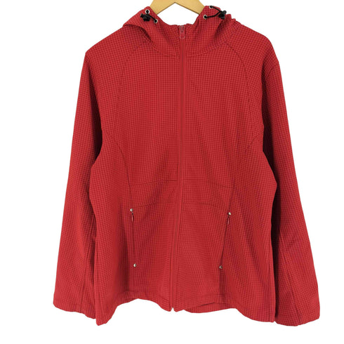 マリクレール marie claire boutique ブティック 千鳥格子柄 ジップアップ フーデッドジャケット メンズ XL