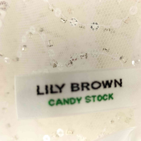 リリーブラウン Lily Brown L.B CANDY STOCK キャンディー ストック ビジュー ボレロ ワンピース レディース 0
