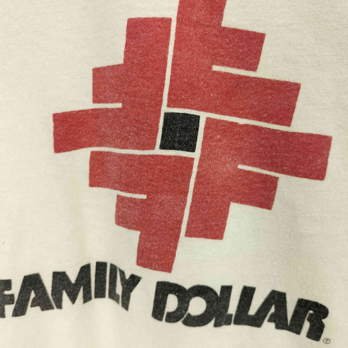 ヘインズ Hanes 70s USA製 三角タグ 裾袖シングルステッチ 企業ロゴプリント クルーネックTシャツ レディース import:L