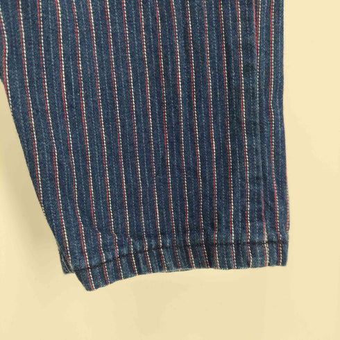 リーバイス Levis 80s 81年1月製造 42ロケットTALON 26398 9764 ピンストライプ ストレート デニム パンツ レディース W24 L32