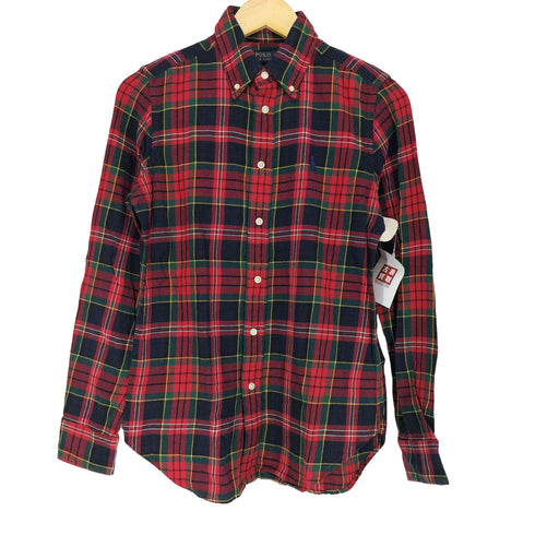 ポロラルフローレン POLO RALPH LAUREN CLASSIC FIT タータンチェック ボタンダウンシャツ メンズ import:S