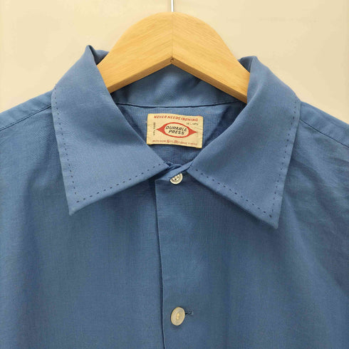 DURABLE PRESS 60-70S S/S シアー ボックス シャツ 襟芯 メンズ import:L