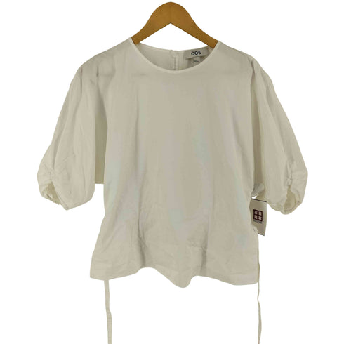 コス COS BELTED PUFF SLEEVE BLOUSE ベルテッド パフ スリーブ ブラウス レディース 32