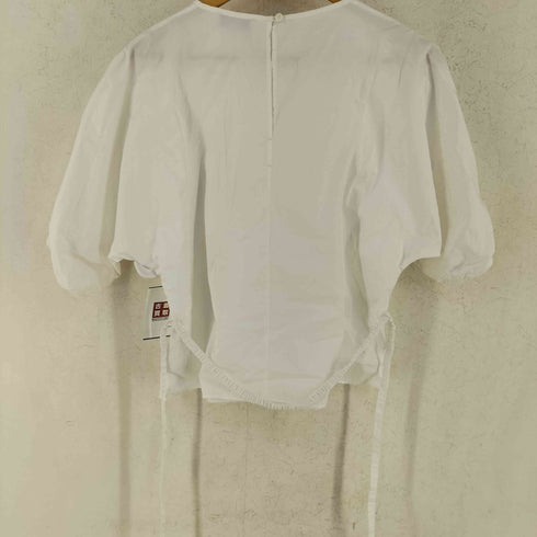 コス COS BELTED PUFF SLEEVE BLOUSE ベルテッド パフ スリーブ ブラウス レディース 32