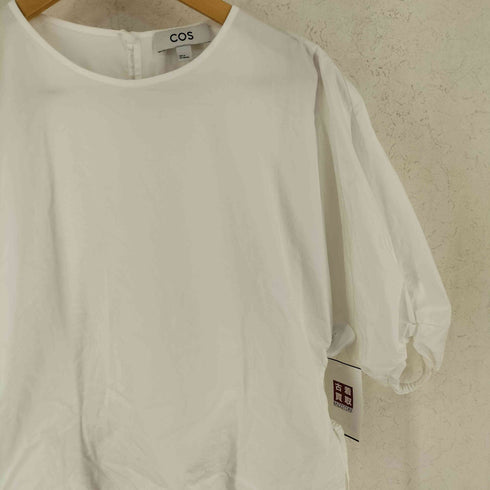 コス COS BELTED PUFF SLEEVE BLOUSE ベルテッド パフ スリーブ ブラウス レディース 32