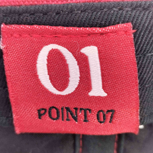 POINT 07 6start+1stop 刺繍 ダメージ加工 6パネルキャップ メンズ FREE