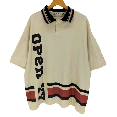 オープンワイワイ OPEN YY Embroidered Cotton Jersey Polo コットンジャージーポロシャツ メンズ S/M