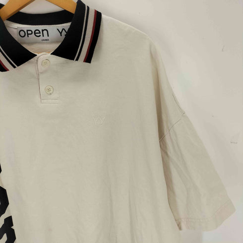 オープンワイワイ OPEN YY Embroidered Cotton Jersey Polo コットンジャージーポロシャツ メンズ S/M