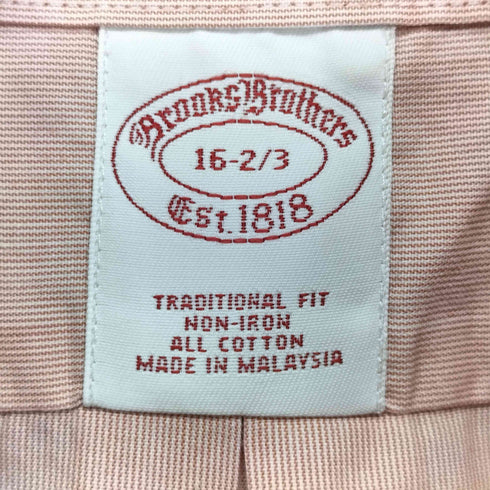 ブルックスブラザーズ BROOKS BROTHERS ロングスリーブ コットン シャツ メンズ 16
