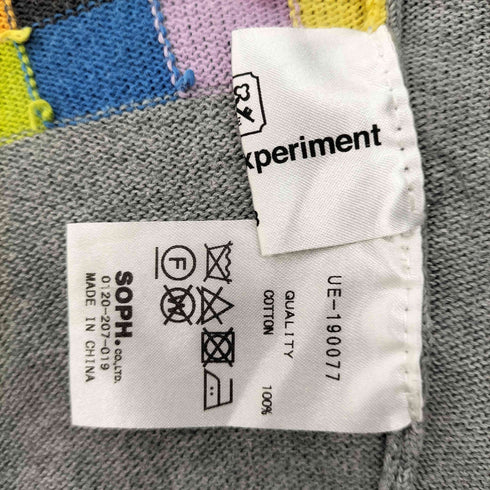ユニフォームエクスペリメント uniform experiment 19SS COLOR CHART CREW NECK KNIT カラー チャート クルーネック ニット メンズ