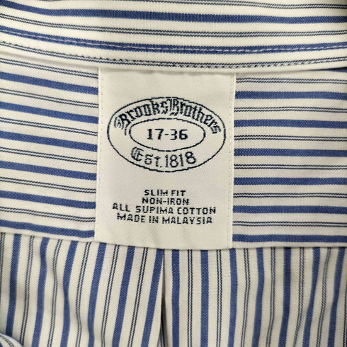 ブルックスブラザーズ BROOKS BROTHERS SLIM FIT ストライプ ロングスリーブ シャツ メンズ 17