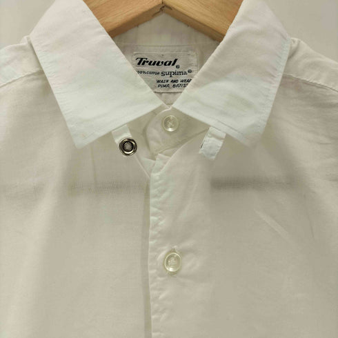 Truval 60-70S S/S タブカラー S/S ドレス シャツ メンズ