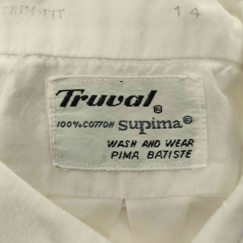 Truval 60-70S S/S タブカラー S/S ドレス シャツ メンズ