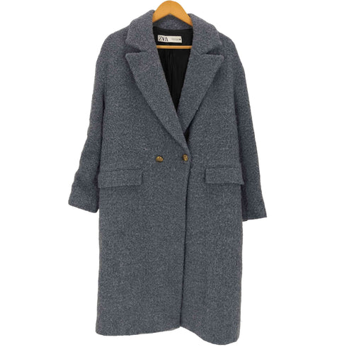 ザラ ZARA ブークレロングコート レディース M