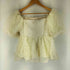 ルエレ Louere 2WAY フラワーチュールペプラムトップス レディース JPN:S