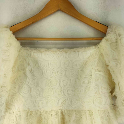 ルエレ Louere 2WAY フラワーチュールペプラムトップス レディース JPN:S
