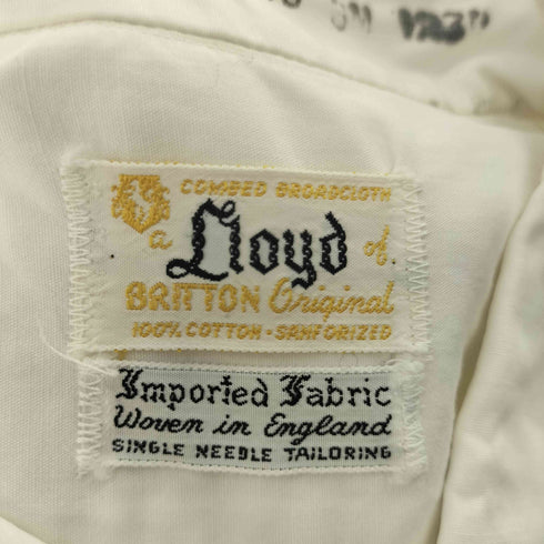 Lloyd 60-70S 英国製 S/S ドレス シャツ 襟芯 メンズ