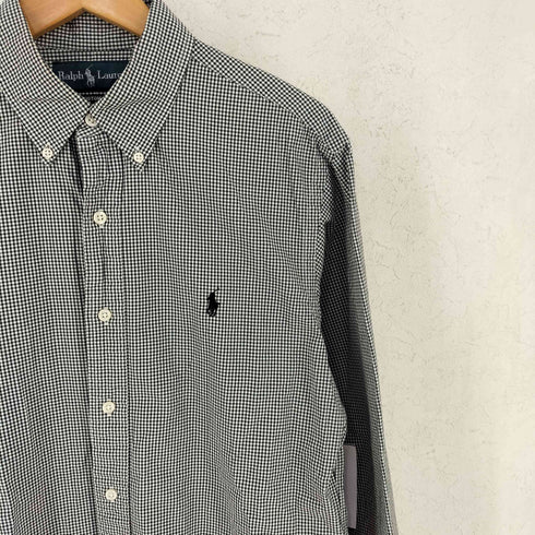 ポロバイラルフローレン Polo by RALPH LAUREN 90S CUSTOM FIT ボタンダウン チェックシャツ メンズ import:M