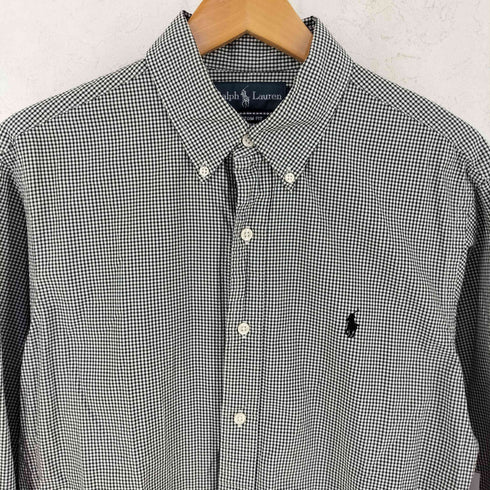 ポロバイラルフローレン Polo by RALPH LAUREN 90S CUSTOM FIT ボタンダウン チェックシャツ メンズ import:M