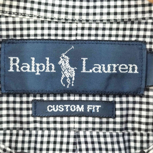 ポロバイラルフローレン Polo by RALPH LAUREN 90S CUSTOM FIT ボタンダウン チェックシャツ メンズ import:M