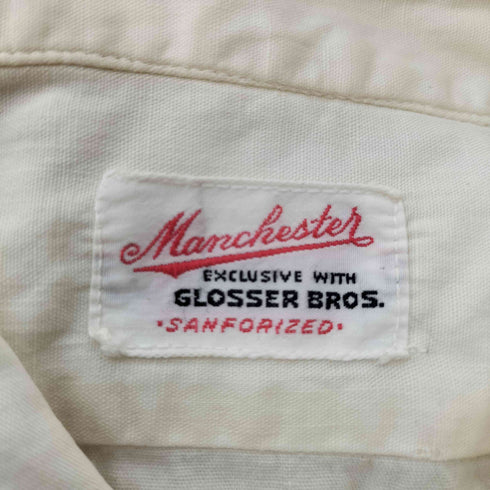 Manchester GLOSSER BROZ 60-70S S/S ボックス シャツ メンズ