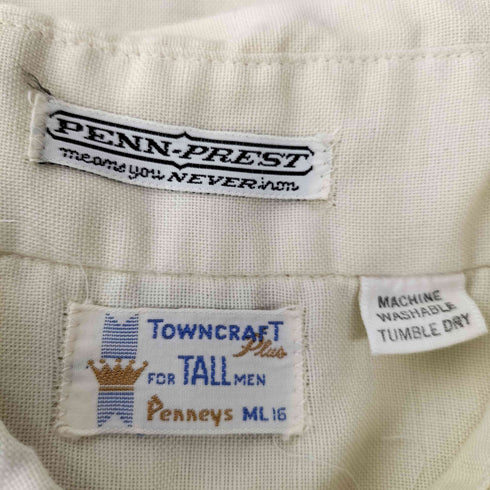 ペニーズタウンクラフト PENNEYS TOWNCRAFT 60-70S ボタンダウン S/S プレーン シャツ メンズ
