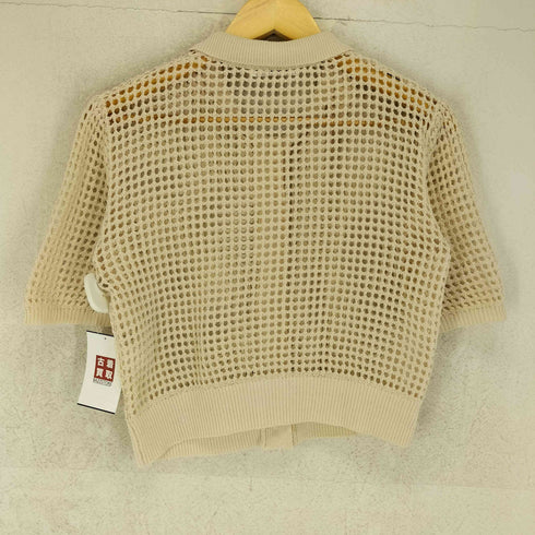 ビューティーアンドユースユナイテッドアローズ BEAUTY & YOUTH UNITED ARROWS メッシュポロニット ショートスリーブカーディガン レディース