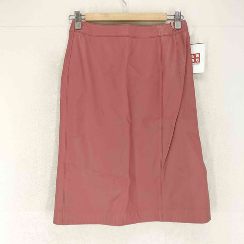シーケーカルバンクライン ck Calvin Klein lamb leather レザータイトスカート レディース JPN:2