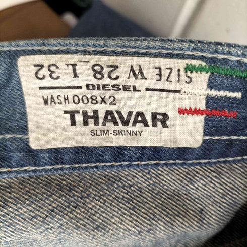 ディーゼル DIESEL THAVAR ダメージデニム Y2K メンズ 28×32