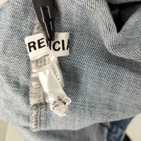 ヘレンチア HERENCIA ノーカラー 5分袖 デニムロングワンピース レディース JPN:38