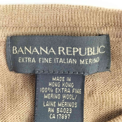 バナナリパブリック BANANA REPUBLIC 00S 香港製 黒タグ EXTRA FINE MERINO WOOL メリノウール クルーネック ニット メンズ import:M