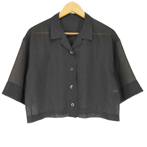 ビューティーアンドユースユナイテッドアローズ BEAUTY & YOUTH UNITED ARROWS クロップドシアーシャツ レディース