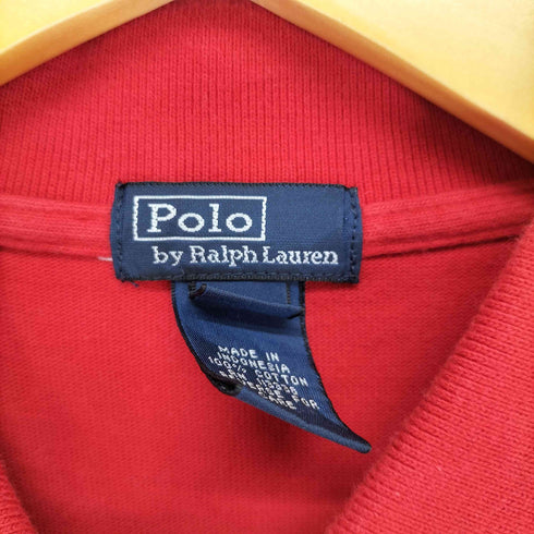 ポロバイラルフローレン Polo by RALPH LAUREN 90S ポニー刺繍 長袖 ポロシャツ メンズ XL