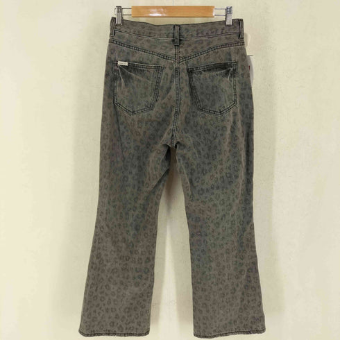 ニコアンド niko and... 2025AW NKJ COMPACT FLARE DENIM コンパクトフレアデニム レオパード柄 Y2K レディース L