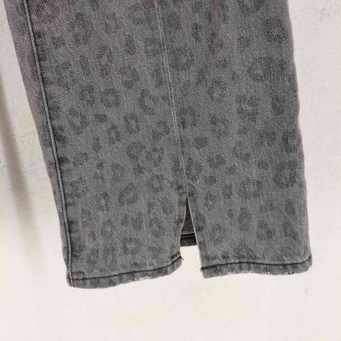 ニコアンド niko and... 2025AW NKJ COMPACT FLARE DENIM コンパクトフレアデニム レオパード柄 Y2K レディース L