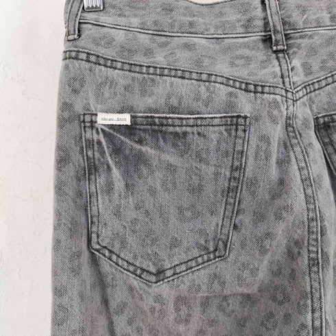 ニコアンド niko and... 2025AW NKJ COMPACT FLARE DENIM コンパクトフレアデニム レオパード柄 Y2K レディース L