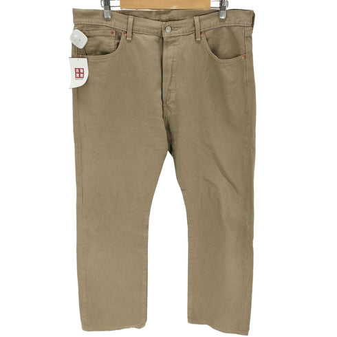 リーバイス Levis PREMIUM 501 BIGE ボタンフライ ベージュデニムパンツ メンズ W38 L30