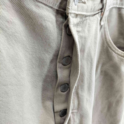 リーバイス Levis PREMIUM 501 BIGE ボタンフライ ベージュデニムパンツ メンズ W38 L30