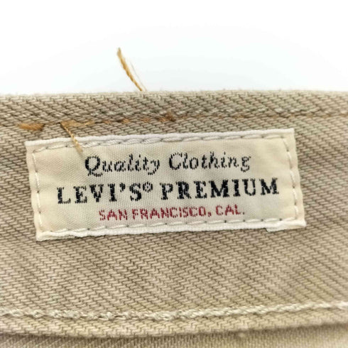 リーバイス Levis PREMIUM 501 BIGE ボタンフライ ベージュデニムパンツ メンズ W38 L30