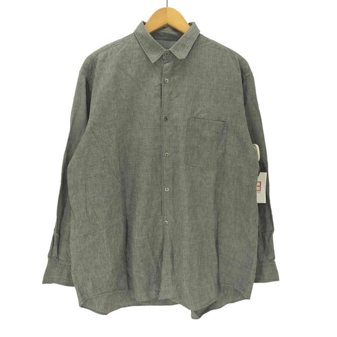コムデギャルソンオム COMME des GARCONS HOMME 90S 田中オム 銀タグ L/S シャンブレー ブロード プレーン シャツ archive アーカイブ メンズ